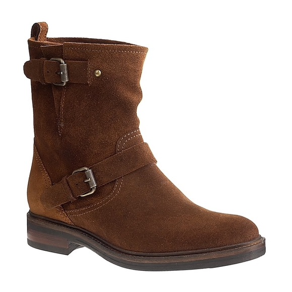 J. Crew Shoes - J.Crew Suede Moto Boots Brown J. Crew Shoes - J.Crew Suede Moto Boots Brown